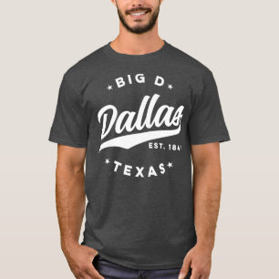 Big D Dallas Texas White T-Shirt