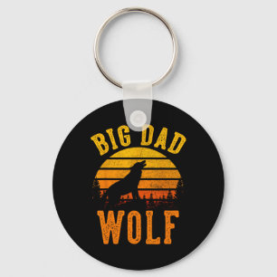 Big Dad Wolf Funny Outdoor Camping Lover Father's Key Ring