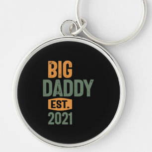 Big Daddy Est 2021   Father Grandpa Gift Key Ring