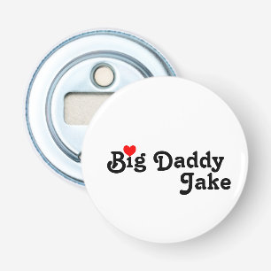 Big Daddy with Red Heart Bottle Opener