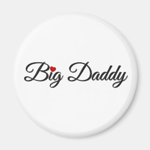 Big Daddy with Red Heart Magnet