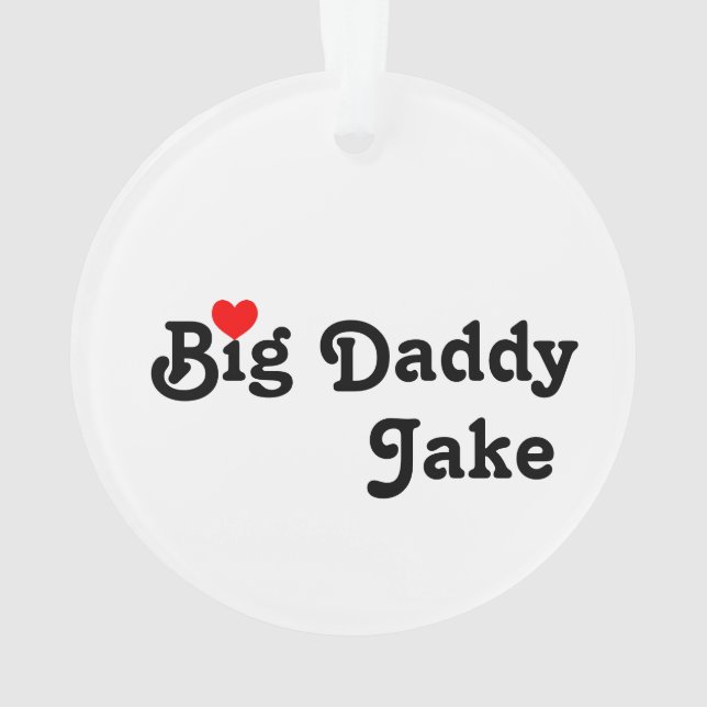Big Daddy with Red Heart Ornament (Back)