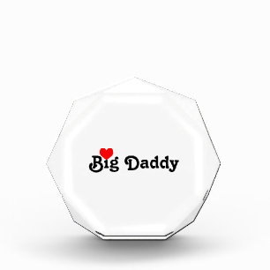Big Daddy with Red Heart Photo Block