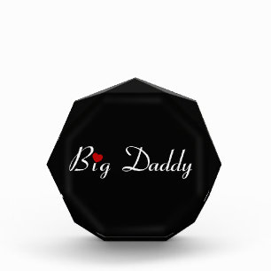 Big Daddy with Red Heart Photo Block
