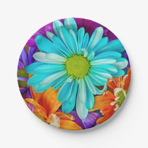Big Daisy Pattern Paper Plate
