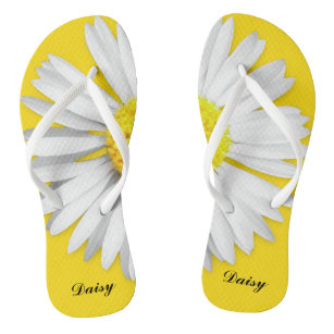 Big Daisy Personalized Flip Flops