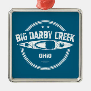 Big Darby Creek Ohio Kayaking Metal Ornament