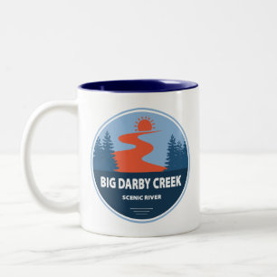 Big Darby Creek Scenic River Ohio Two-Tone Coffee Mug