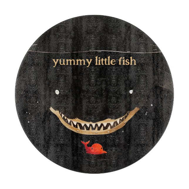 Big Dark Shark Cutting Board (Front)