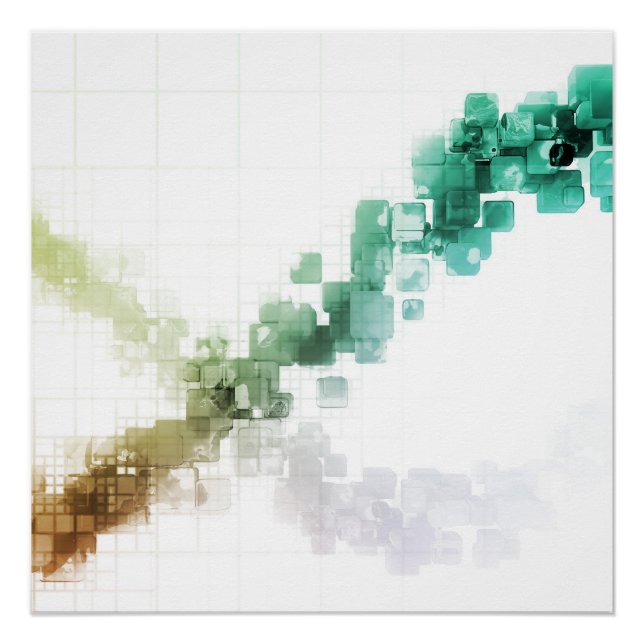 Big Data Visualisation Analytics Technology Poster (Front)