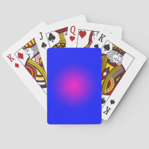 Big Day for the Blue and Magenta   Playing Cards
