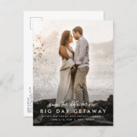 Big day getaway destination wedding save the date