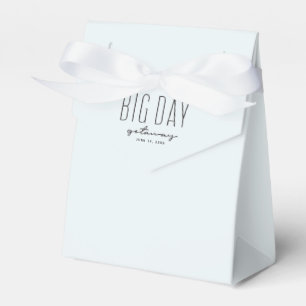 Big day getaway ocean blue destination wedding favour box