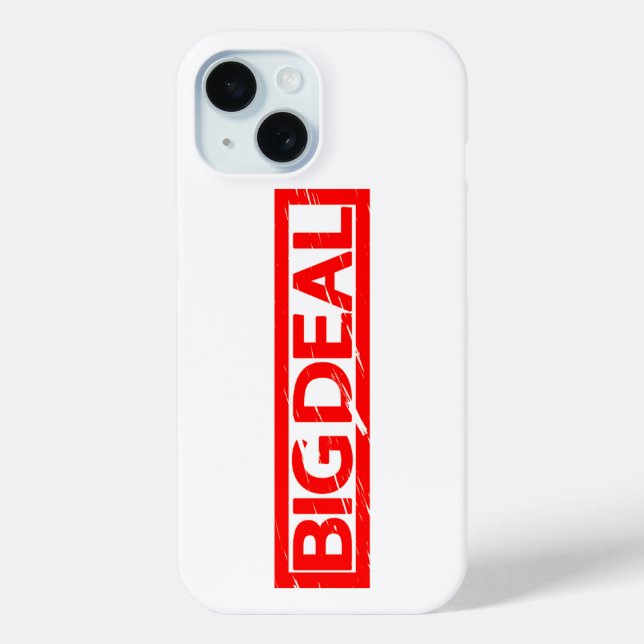 Big Deal Stamp Case-Mate iPhone Case (Back)