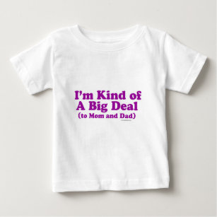 Big Deal to Mum and Dad Cute Baby Slogan Baby T-Shirt