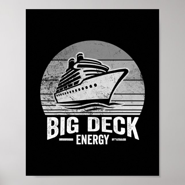 Big Deck Energy Cruise Ship Design  Poster (Front)