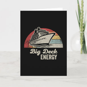 Big Deck Energy Nautical Vacation  Card