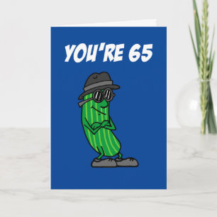 Big Dill 65th Birthday Pickle Pun Card