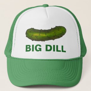 Big Dill (Deal) Green Pickles Crunchy Sour Pickle Trucker Hat