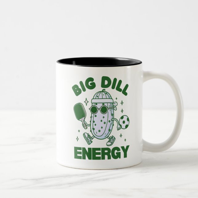 Big Dill Energy  Two-Tone Coffee Mug (Right)
