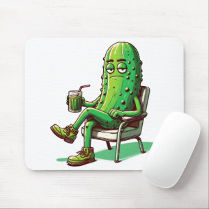 Big Dill Pickle In a Chair Mouse Pad