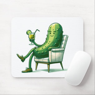Big Dill Pickle With a Cocktail Mouse Pad