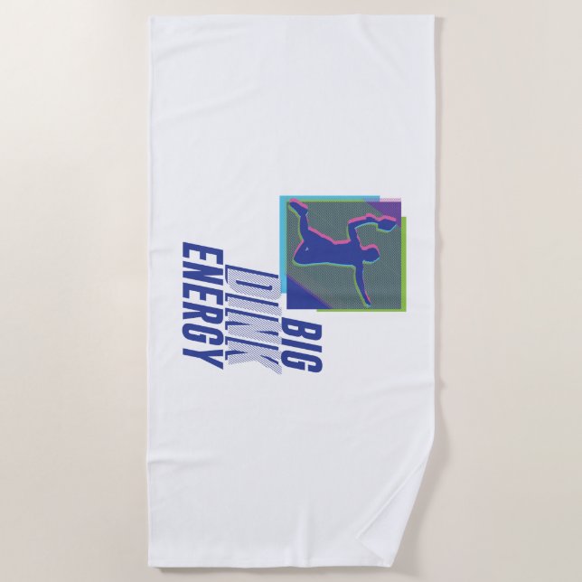 Big Dink Energy Beach Towel (Front)