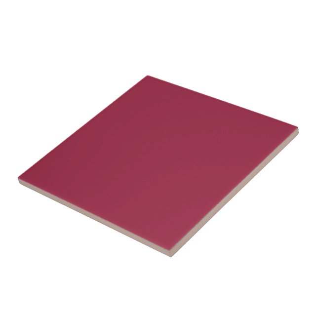 Big dip o’ruby  (solid colour) ceramic tile (Side)