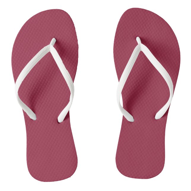 Big dip o’ruby  (solid colour) thongs (Footbed)