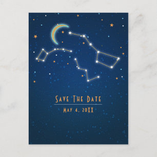 Big Dipper Star Gazing Constellation Save the Date Announcement Postcard