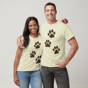 Big Dog Paw Prints T-Shirt