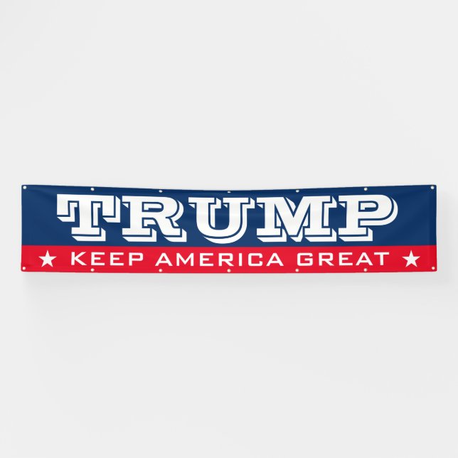 Big Donald Trump 2024 election Keep America Great Banner (Horizontal)