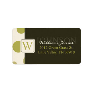 Big Dots Address Label