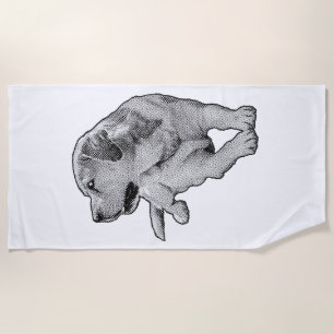 Big Dots, Calm Presence Beach Towel