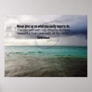 Big Dreams Inspirational Poster