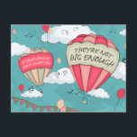 Big dreams postcard<br><div class="desc">if your dreams don't scare you they're not big enough quote.</div>