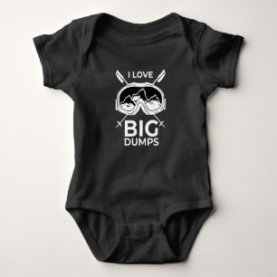Big Dumps Skiing Winter Sports Baby Bodysuit