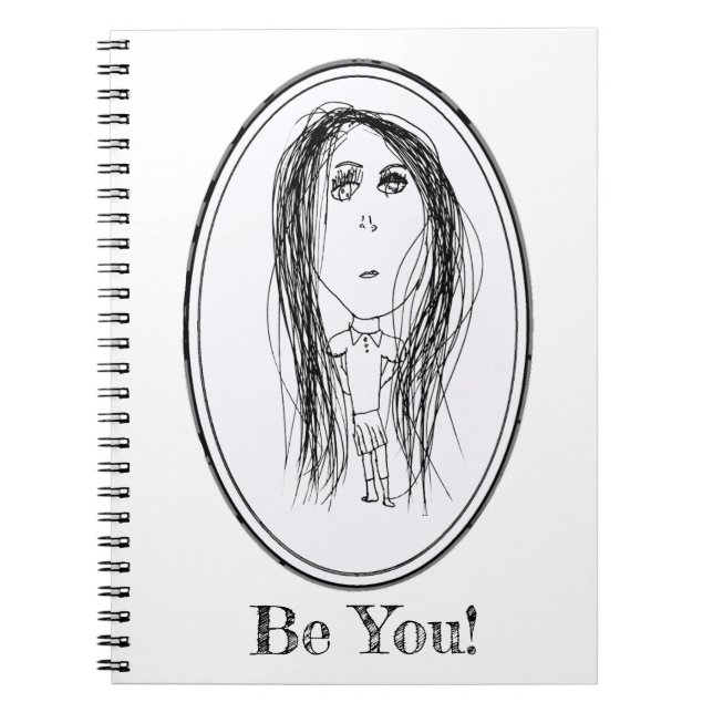 Big Ead Face (Tilly Design)  Notebook (Front)