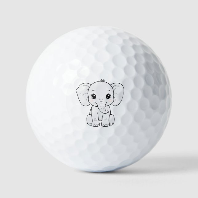 Big Ears, Bigger Heart Golf Balls (Front)