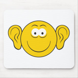 Big Ears Face Mouse Pad