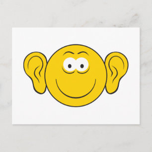Big Ears Face Postcard