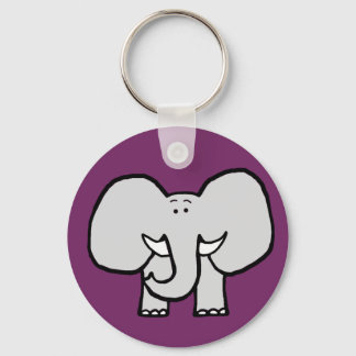 Big Ears the Elephant Purple Keychain
