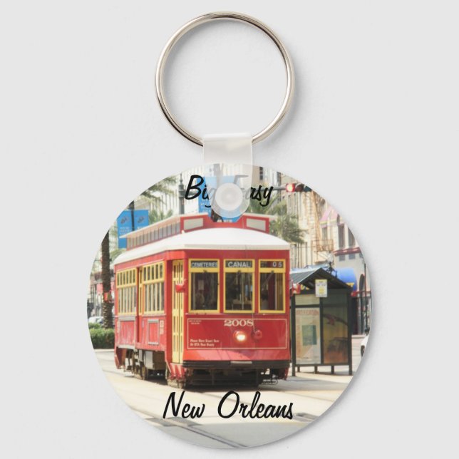 BIG EASY, NEW ORLEANS STREETCAR KEY RING (Front)