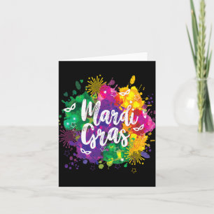 Big Easy Vibes Mardi Gras Fat Tuesday New Orleans  Card