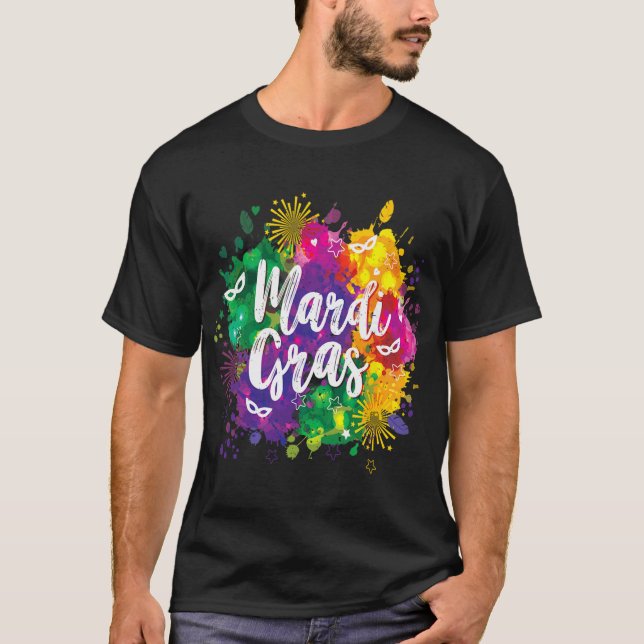 Big Easy Vibes Mardi Gras Fat Tuesday New Orleans  T-Shirt (Front)