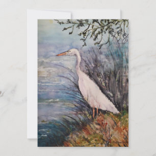 Big Egret Holiday Card