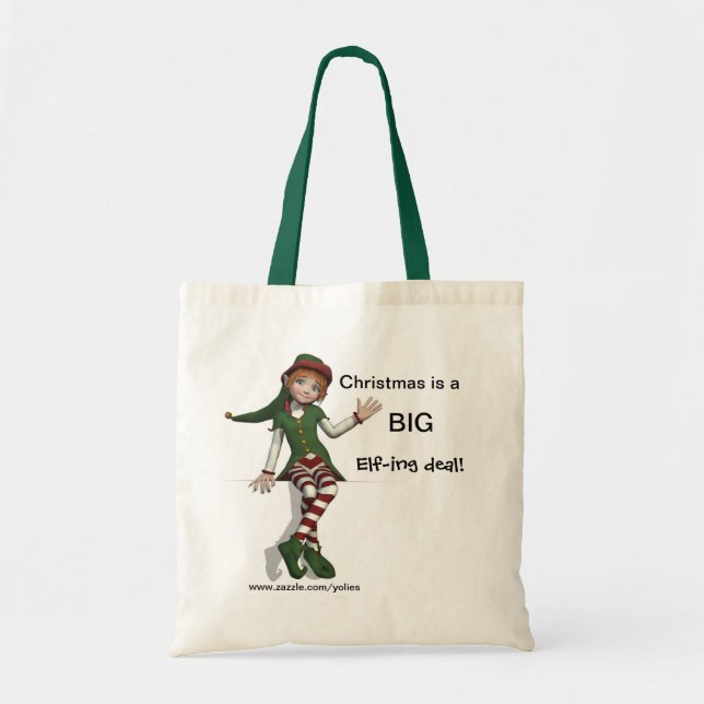 Big Elf-ing Deal Tote Bag (Front)