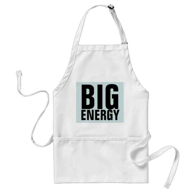 BIG ENERGY Men's Kitchen Aprons (Front)