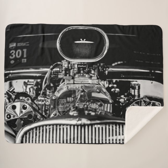 BIG  ENGINE SHERPA BLANKET (Front (Horizontal))