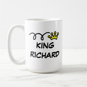 Big extra large king size coffee mug with crown